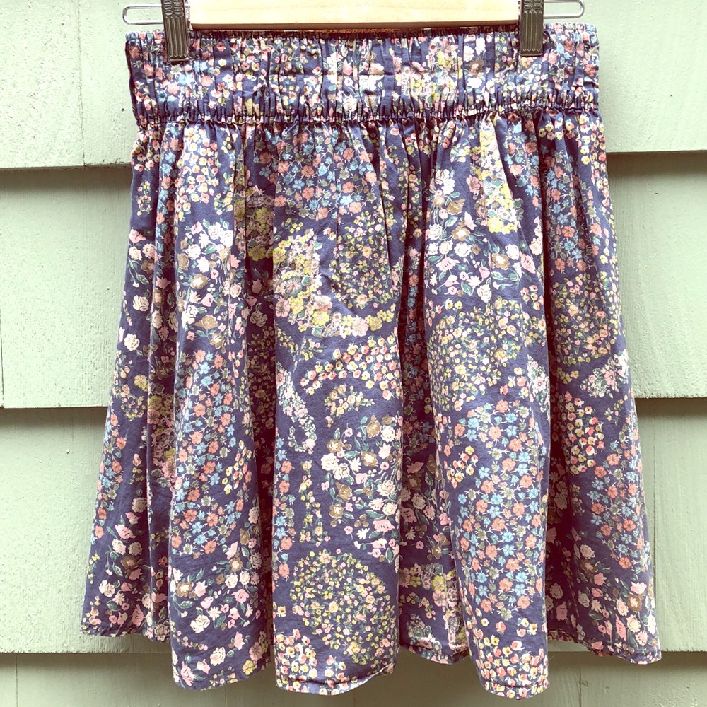 H&M Blue Paisley Floral skirt